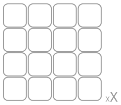 Logo représentant un module carré